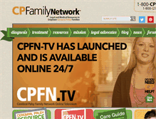 Tablet Screenshot of cpfamilynetwork.org